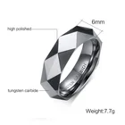 Faceted Ring High Polishing Faceted Tungsten Ring For Man From Online Shop China