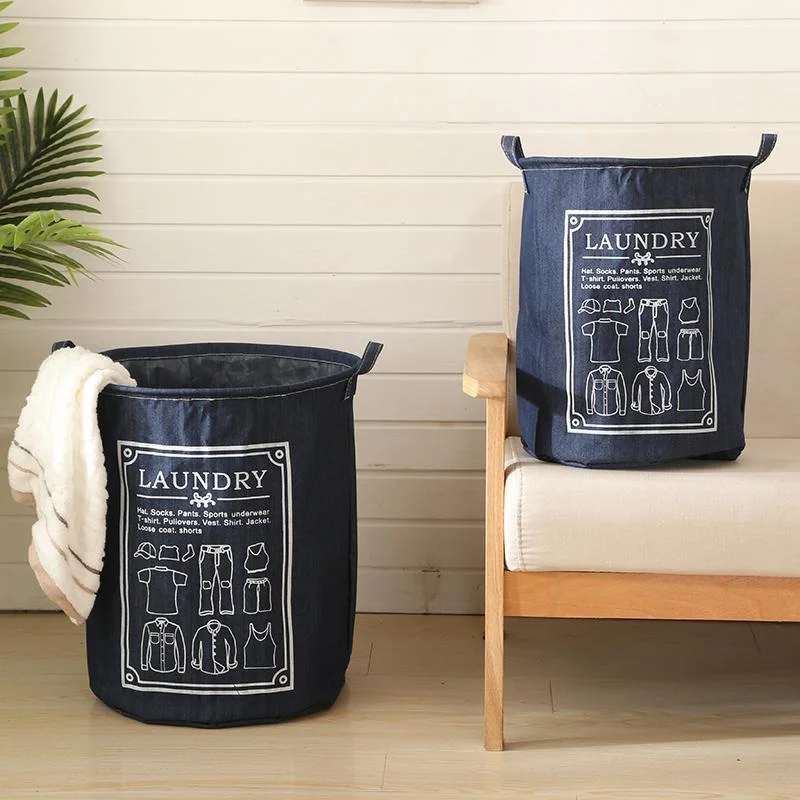 HUAYI 2024 New Selling High quality  Fabric Large Canvas storage basket laundry basket