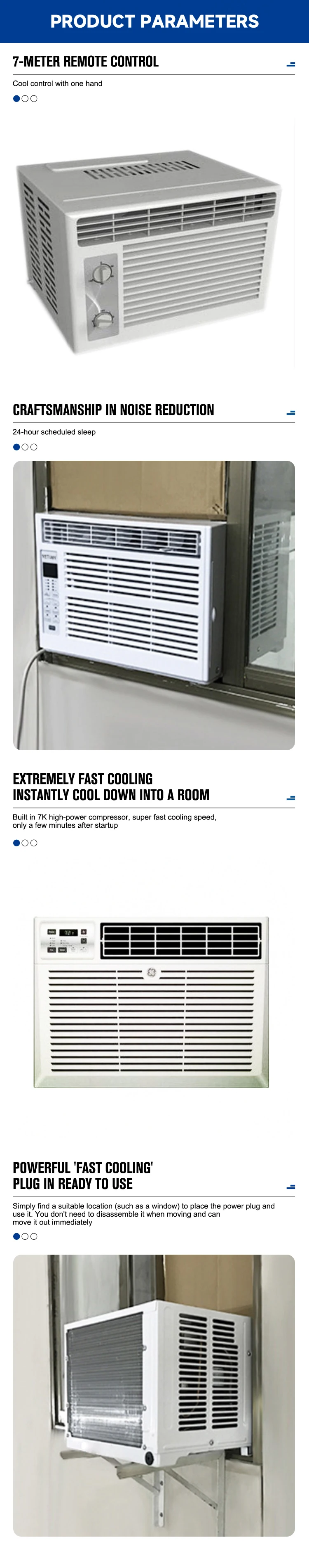 Electric Window-mounted Air Conditioner, 5000, BTU, 150 - detail 4