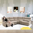 MANWAH Best Selling Armchair On Sale Living Room Sofa Set Furniture 7 Seat Fabric Modern Corner