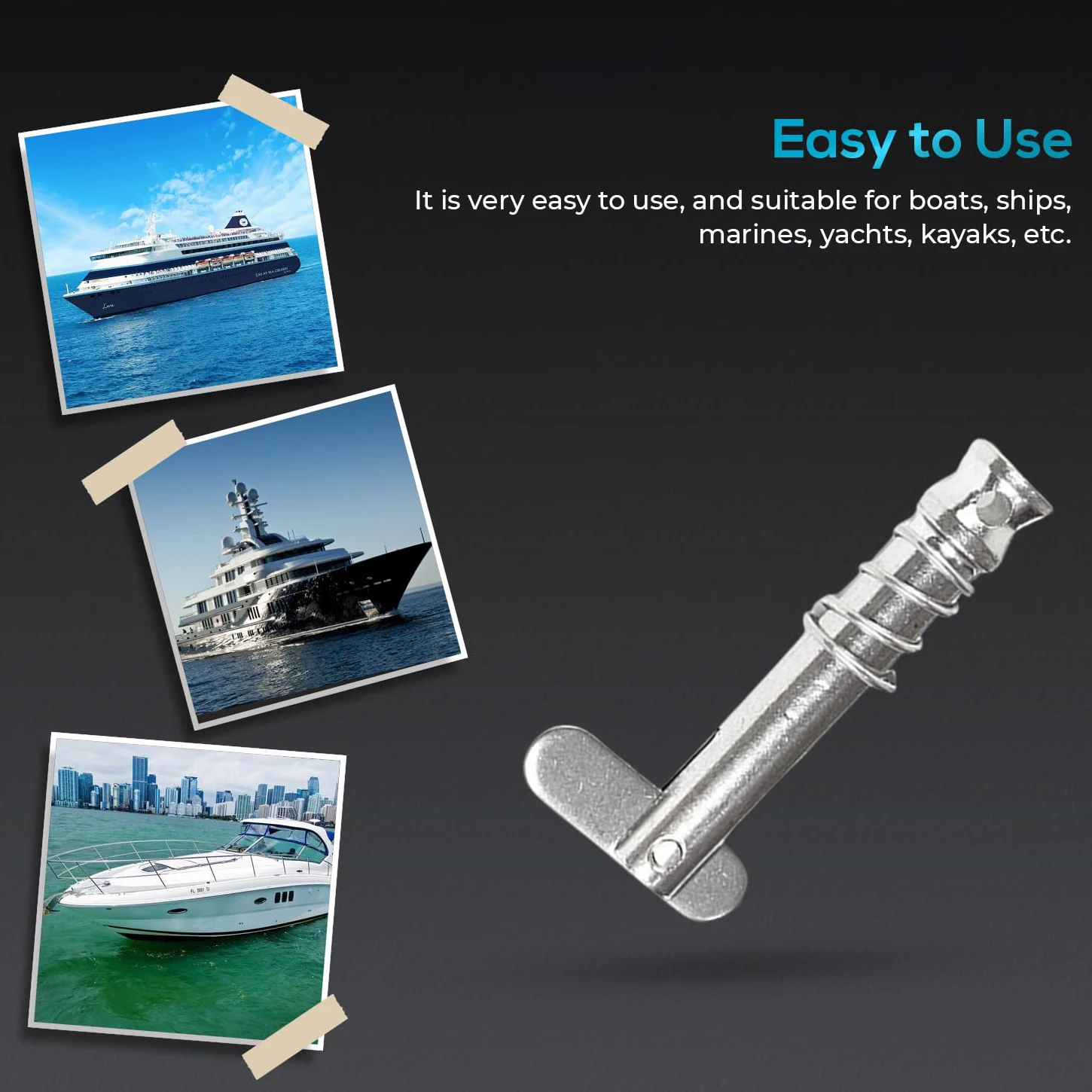 316 Stainless Steel Quick Release Pin with Pull Ring for Durable and Quick Installation in General Industry