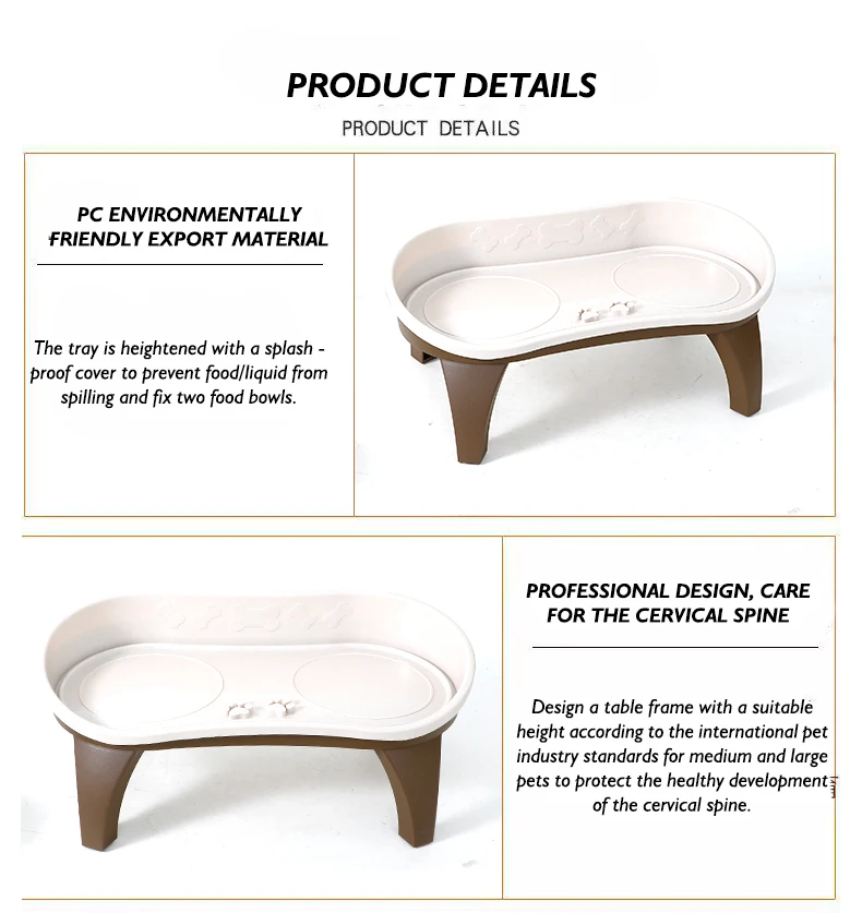 New Elevated Stainless Steel Pet Bowl Double Dish for Cats Dogs Neck Support Large Size Easy to Clean Pet Supplies supplier