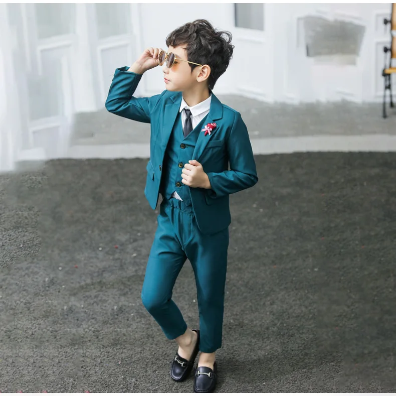 2022 Formal Kids School Uniform Dress Baby Boy Wedding Suits