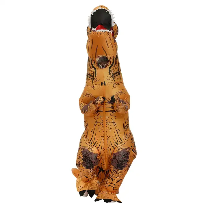 Halloween Tyrannosaurus Rex Inflatable Costume Adult and Kids Dinosaur Suit for Parties and Festivals Perfect Party Supply