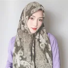 Muslim Hijabs Muslim Pearl Cotton Premium Chiffon Dubai Islamic Hijabs For Women Wholesale