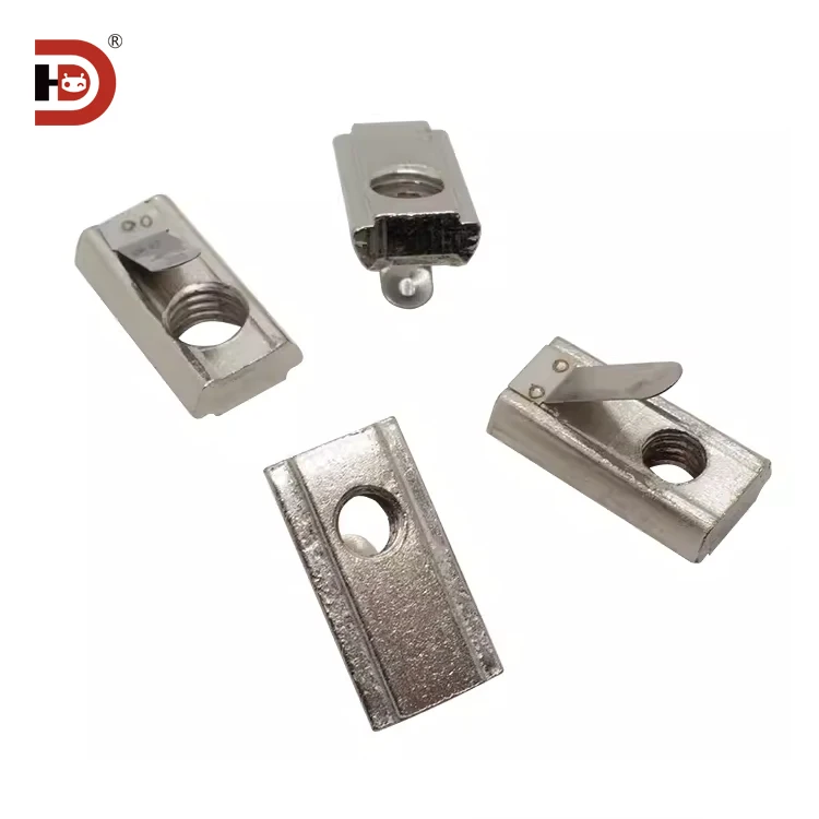 Aluminum Profile Accessories, Spring Nuts, Elastic Positioning Blocks, 30/40 Aluminum Profiles, M3-M4-M5-M6-M8 manufacture