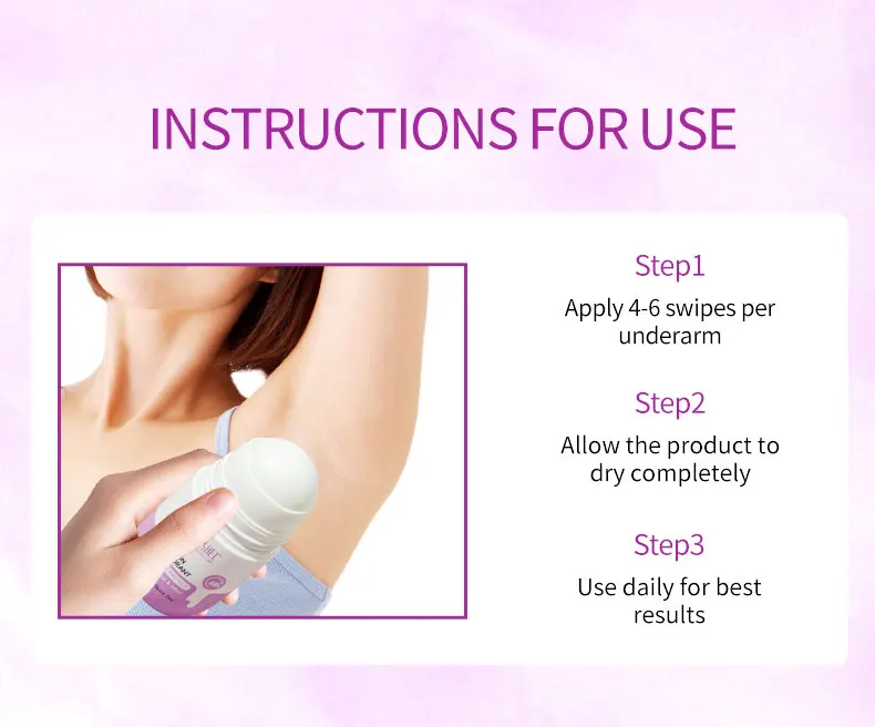 For DR RASHEL Vegan Roll-On Deodorant with Lasting Fragrance Protective Body Balm in Lavender Rose Coconut Scents