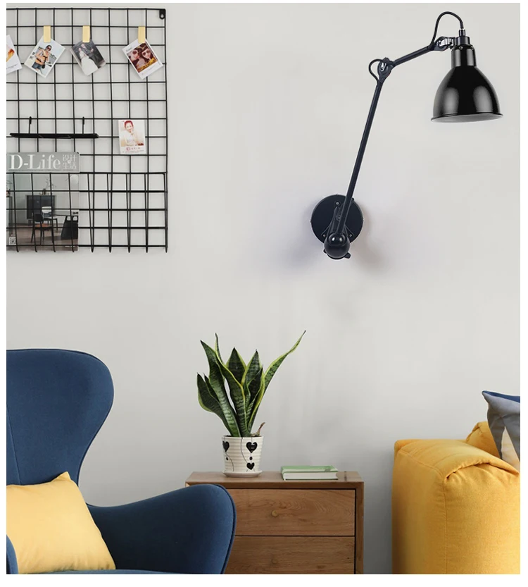 lw7005 1 modern creative design bedroom hotel room black e27 led bedside wall lamp-3
