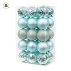 OEM Manufacturer Supply Cheap Decorative Personalised Christmas Tree Ball Ornament With Giliter