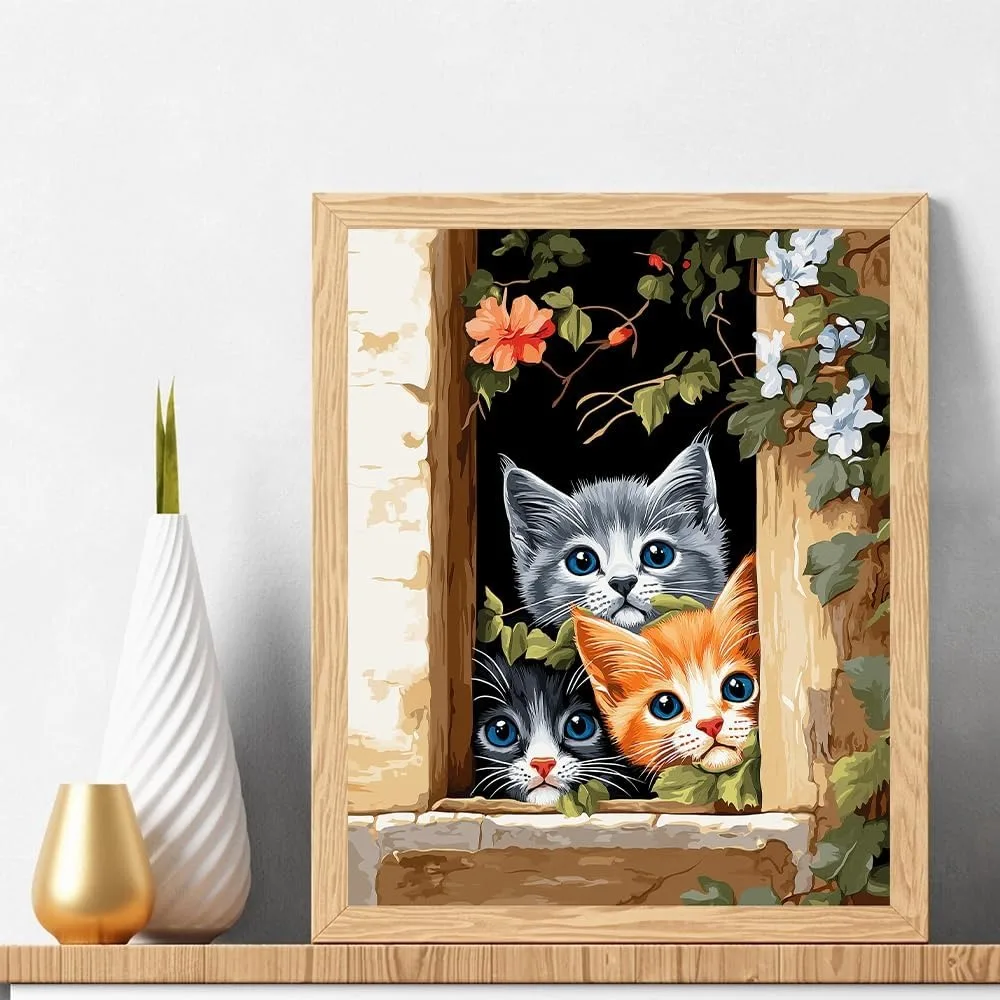 High Quality Paint by Number for Adults Animal ,Paint by Number Kits on Canvas with Brushes DIY Oil Painting by Number H0afb9b5cc7a5496fa70d144513c43fb47