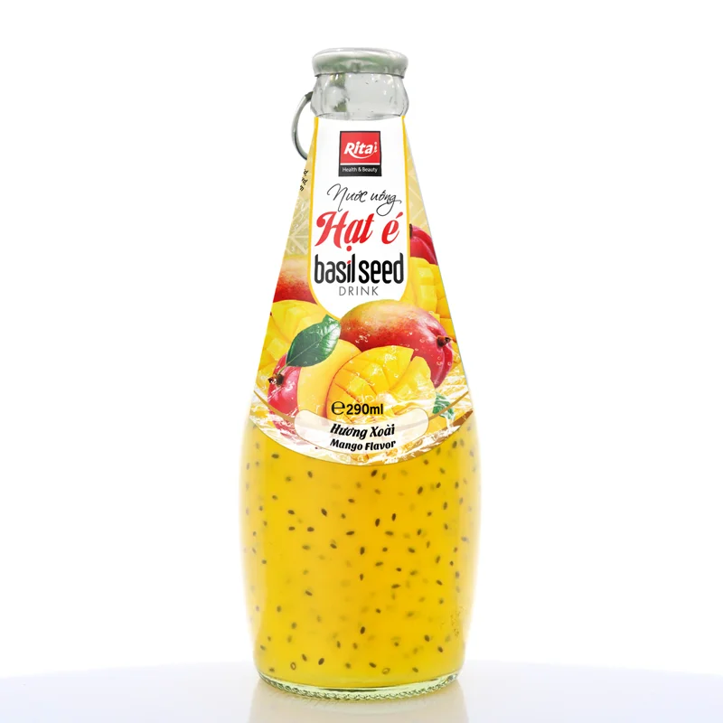 Manufacturer Rita High Quality 290 Ml Mango Flavor Basil Seed Drink Buy Basil Seeds Basil Seed Drink Basil Drink Seed Product On Alibaba Com