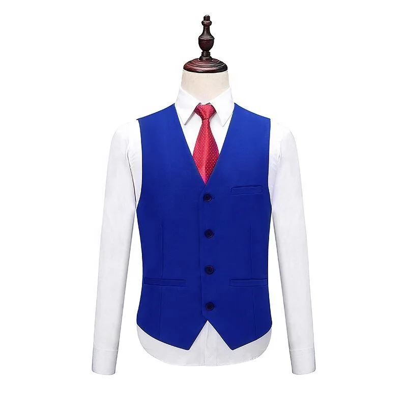 royal blue coat pant with white shirt