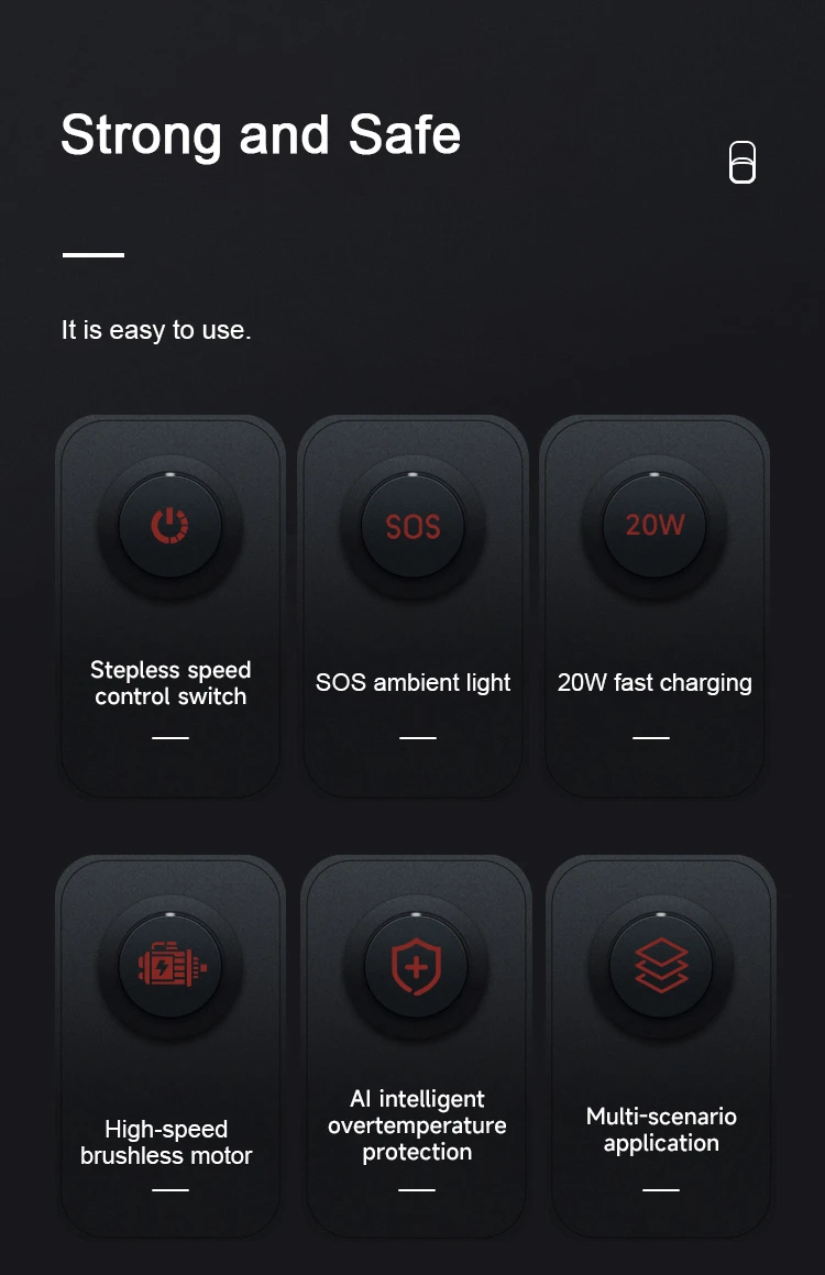 HamGeek迷你X64PRO 950W 240千米/h暴力风扇第5代涡轮喷气风扇,带1500g推力64毫米风道