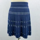 Fashion Dress Dresses And Sweaters Fashion Stripe Knit Blue Short Sleeve Casual Sweater Dress
