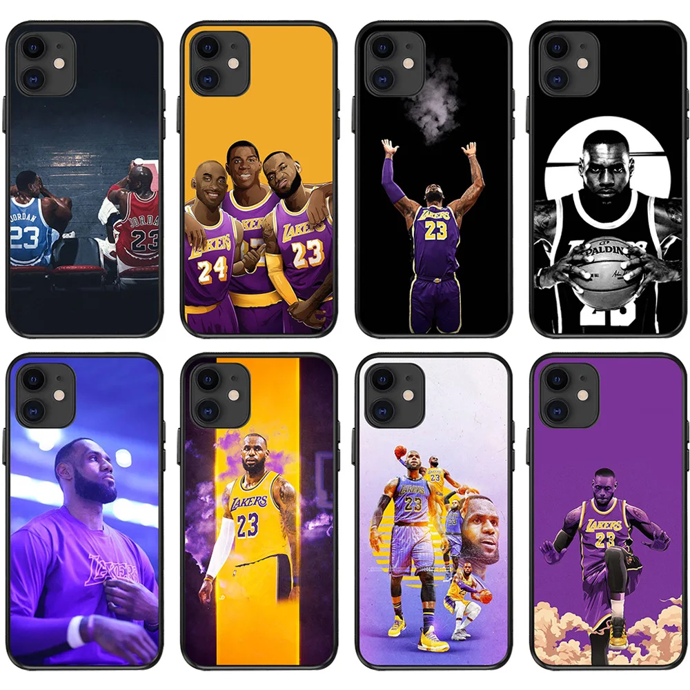 ماشا Personalized Nba Basketball 23 Lakers Lebron James Soft Tpu Phone ... coque iphone 7 Lebron James Three Point