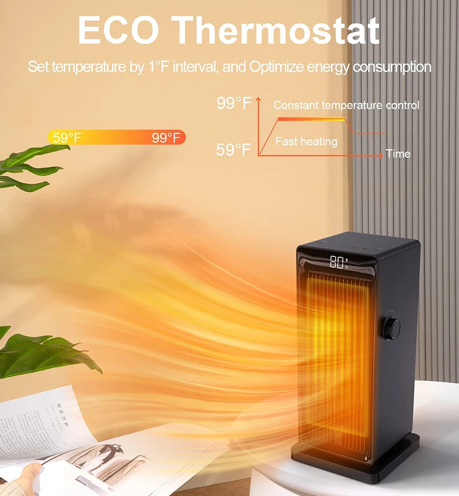 Home Electric Heater, Portable, PTC - detail 6