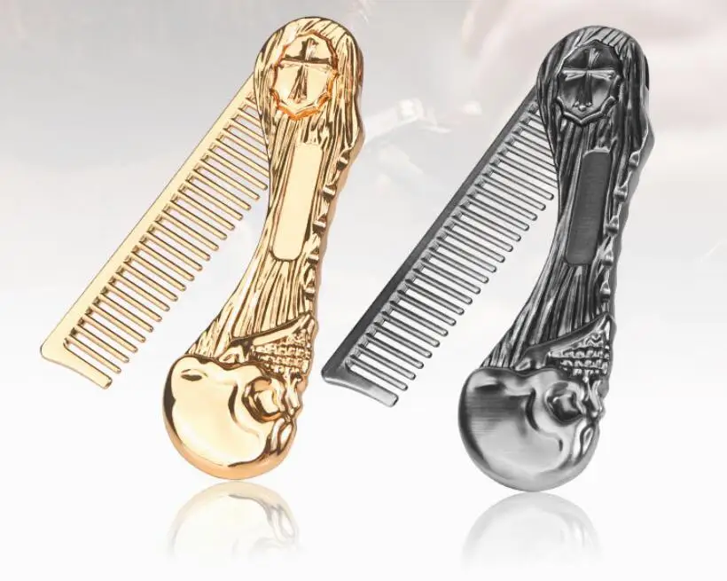 Professional Men's Mustache Styling Comb Wide Tooth Folding Pocket Beard Comb For Hotel Home Use Beard Comb
