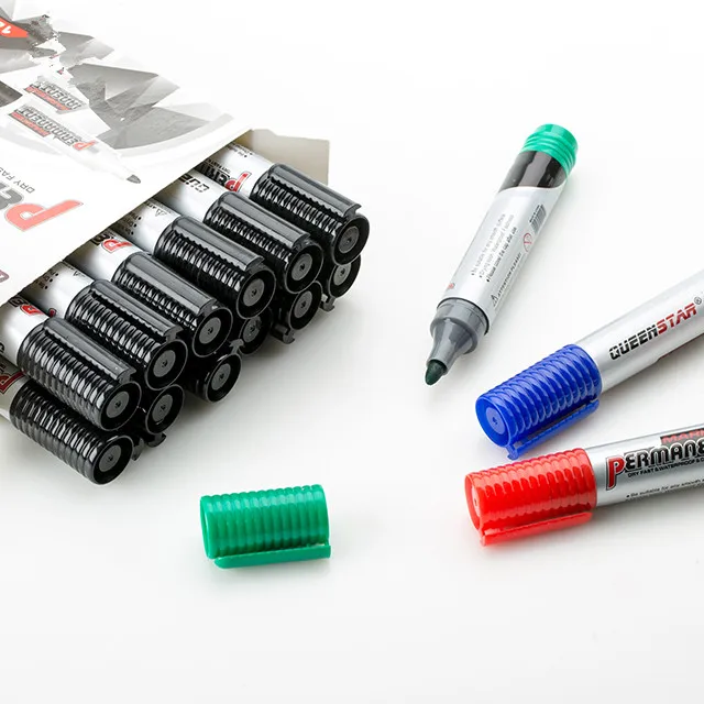 DIY Art Marker Pen Oil Based Permanent Markers Black Waterproof Marker Pen For School And Office Supplies