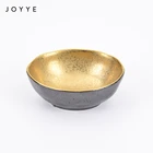 Bowl Ceramic Bowls Joyye Gold Color Japanese Bowl Gift Set Gold Plated Small Handbuilt 8Cm Ceramic Bowls