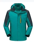 Ski Jacket Windproof Men's 3 In 1 Winter Ski Jacket Warm Fleece Liner Jacket Waterproof Windproof Coat Detachable Hood