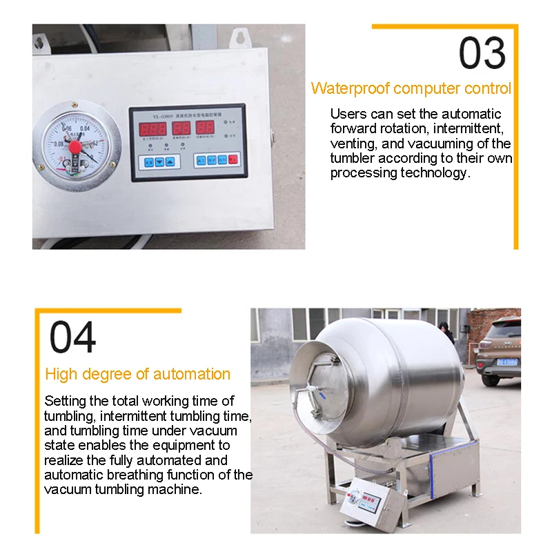 Meat Marine Tumbler Vacuum Fish Meat Tumbler Machine Chicken Meat