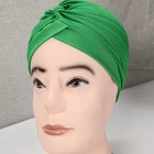 Multicolor Muslim Stretch Turban Cap Hijab Turban Cross Muslim Turban For Women