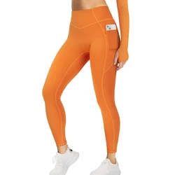 Custom Workout Yoga Pants Tights Plus Size Running Gym Wear High Waist Tummy Control Women Yoga Leggings with Pockets