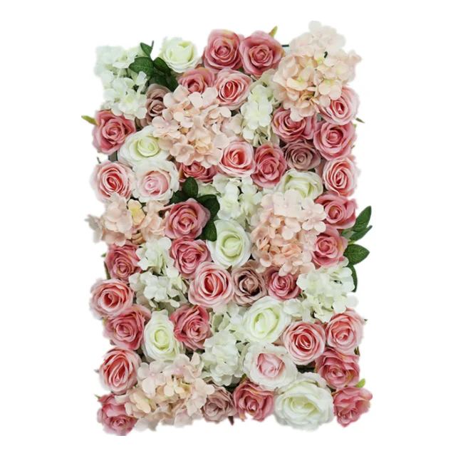 Artificial Flower Wall Home Party Decoration Decorative Silk Flower Panel for Wedding