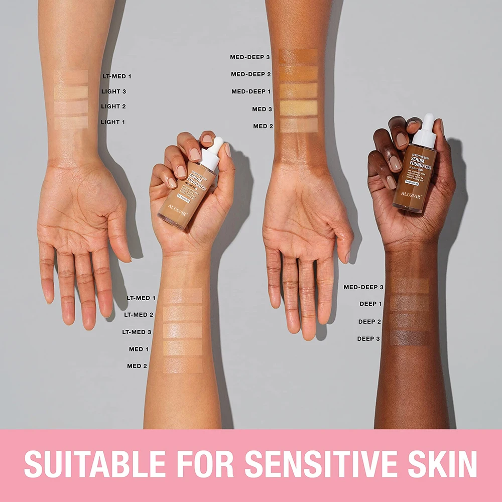 Oem 24h Wear Lasting SPF Sunscreen Moisturizing Full Coverage Makeup Face Liquid Foundation (New) Make Up For Black Women Skin