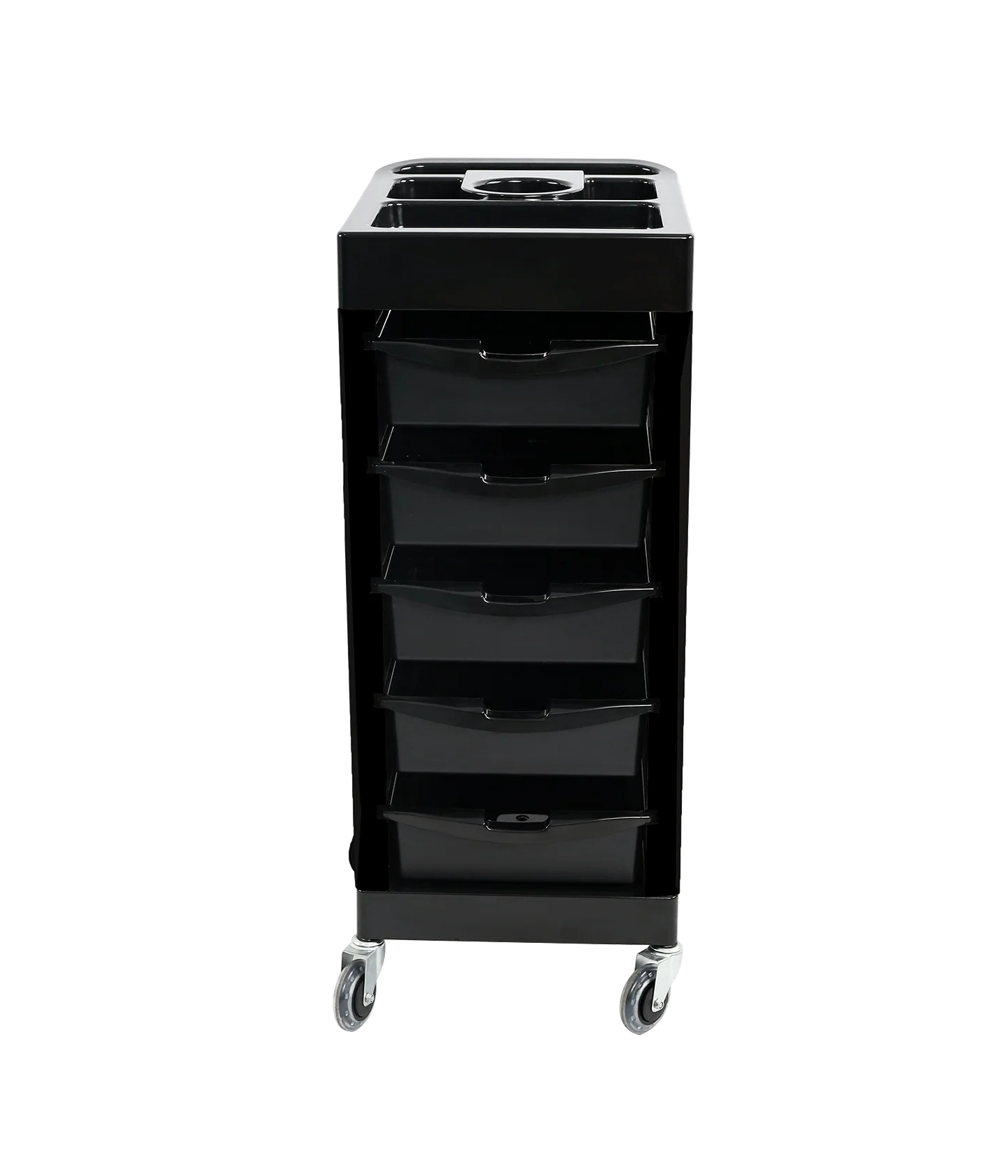 barber salon supplies barber trolley black ABS practical beauty cart