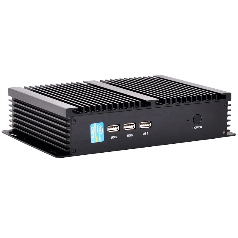 Advantech 12V Industrial Fanless Mini PC I7 10510U Win 11 Linux Brother PC Rugged Embedded Case Barebone Computer Din Rail Mount