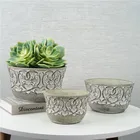 Pots Carved Pot Unique Plant Pot Unique Design Bonsai Pots Carved Pattern Wholesale Garden Outdoor Flower Plant Pot