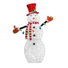 Lights 52in 115L Twinkle LED Glitter Snowman Christmas Motif Lights For Outdoor Decor