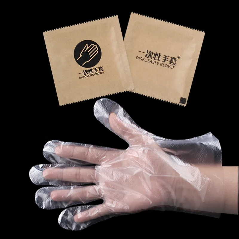 plastic catering gloves