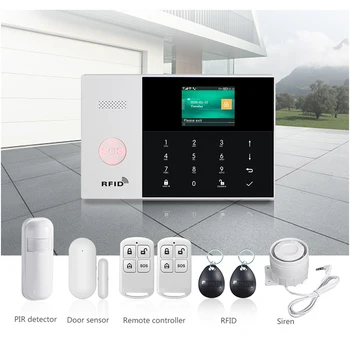 PG105 - Best-selling Tuya Smart Life WiFi GSM Dual Network Touch Keypad Operated Security Alarm System with APP Control