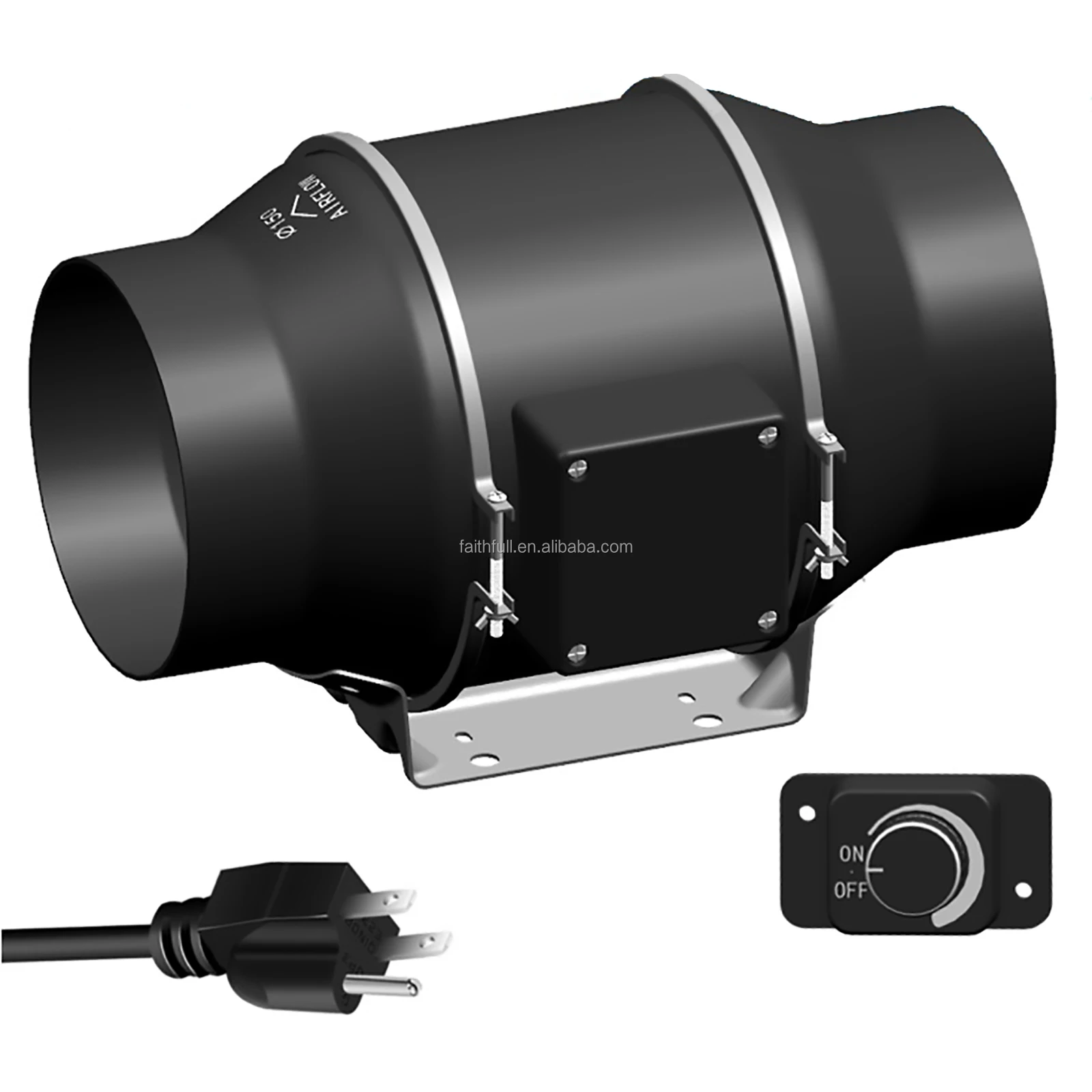 Inline Fan, 405, CFM, IP44, Waterproof - detail 2
