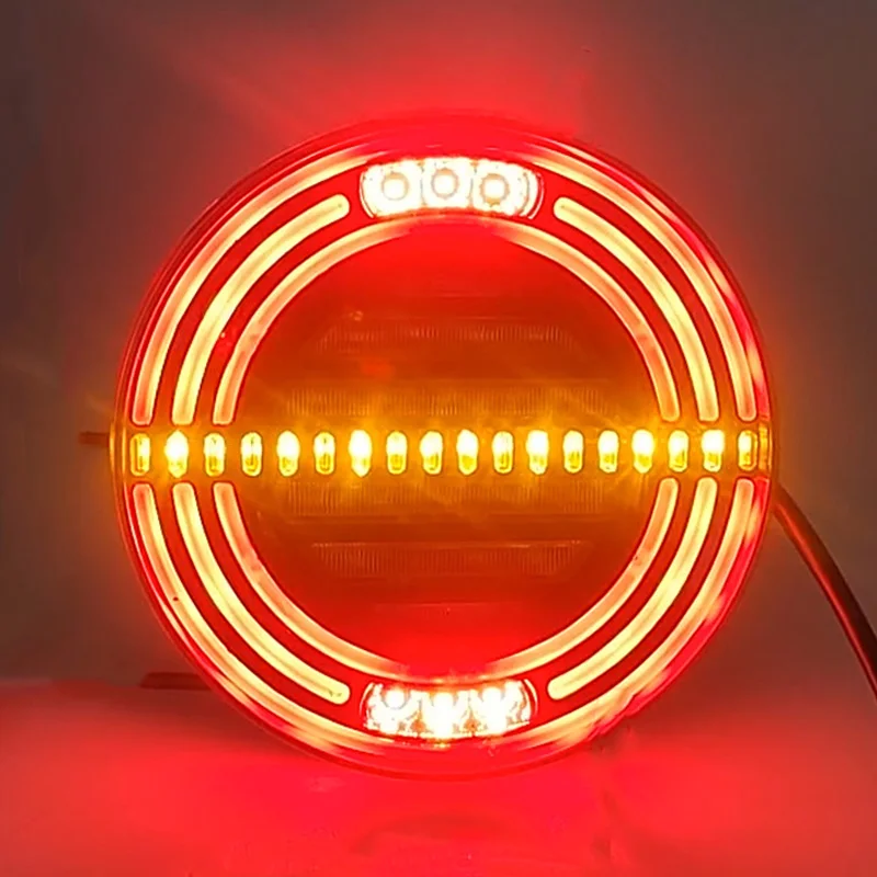 4INCH Warning Lamp Trailer Light Truck LED Stop Brake Turn Signal Reverse Lamp Rear Tail Light for Truck Trailer Lorry caravan 5