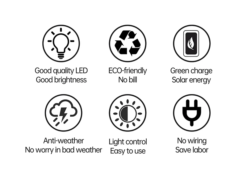 Outdoor Easy Install Pathway Yard Villa Decoration Solar Lawn Light waterproof solar led garden light