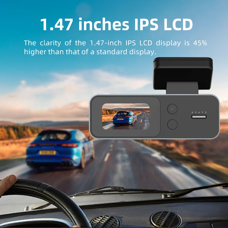 Coview New Dash Cam Per Auto 4k DVR 1.47 Inches IPS LCD Dual Lens Dash Cam 4k Black Box F1.8 with Parking Monitoring for Agent manufacture