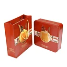 Biscuit With Metal Biscuit Box The Manufacturer Customizes Moon Cake And Biscuit Metal Tin Box With Packing Bags