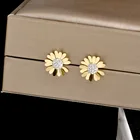 Flower Pendant Little Fresh Flower Plated Rose Gold Pendant Choker Necklace Little Daisies Chain Necklace