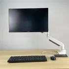 Pc Arm Gas Spring Monitor PC Computer Ergonomic USB Single Arm Monitor Stand