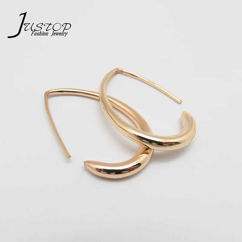 Design Gold Chunky Hoop Earrings 