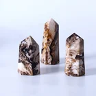 Gemstone Wholesale Natural Healing Crystal Reiki Gemstone Tower Opal Point Wand For Decoration