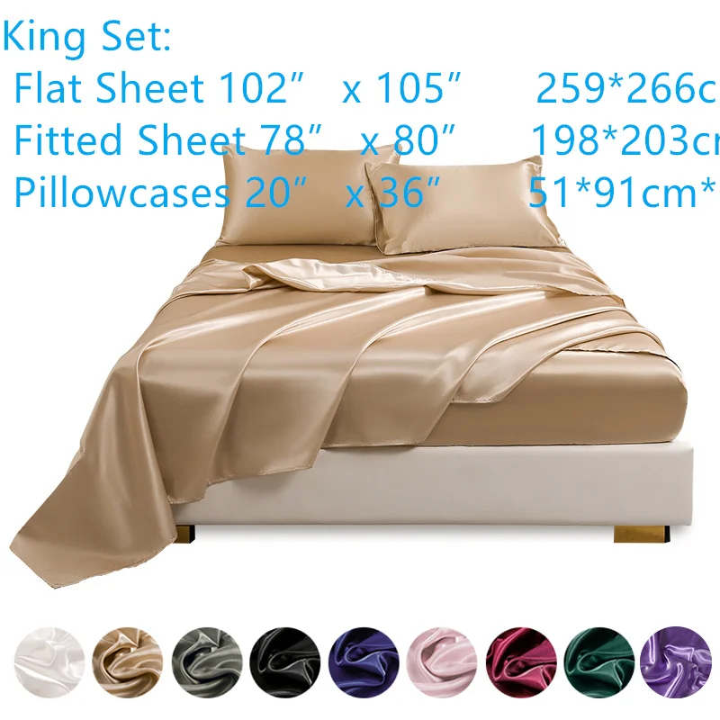 2023 Luxury 100% Natural silk Fiber Bedding Sheet Customizable Size for Home Use King Queen Twin Quilt Pattern