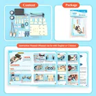 Black Science Stem Science Kits Follow Black Line Wooden Robot Kids Physics Stem Educational Science Toy Kit