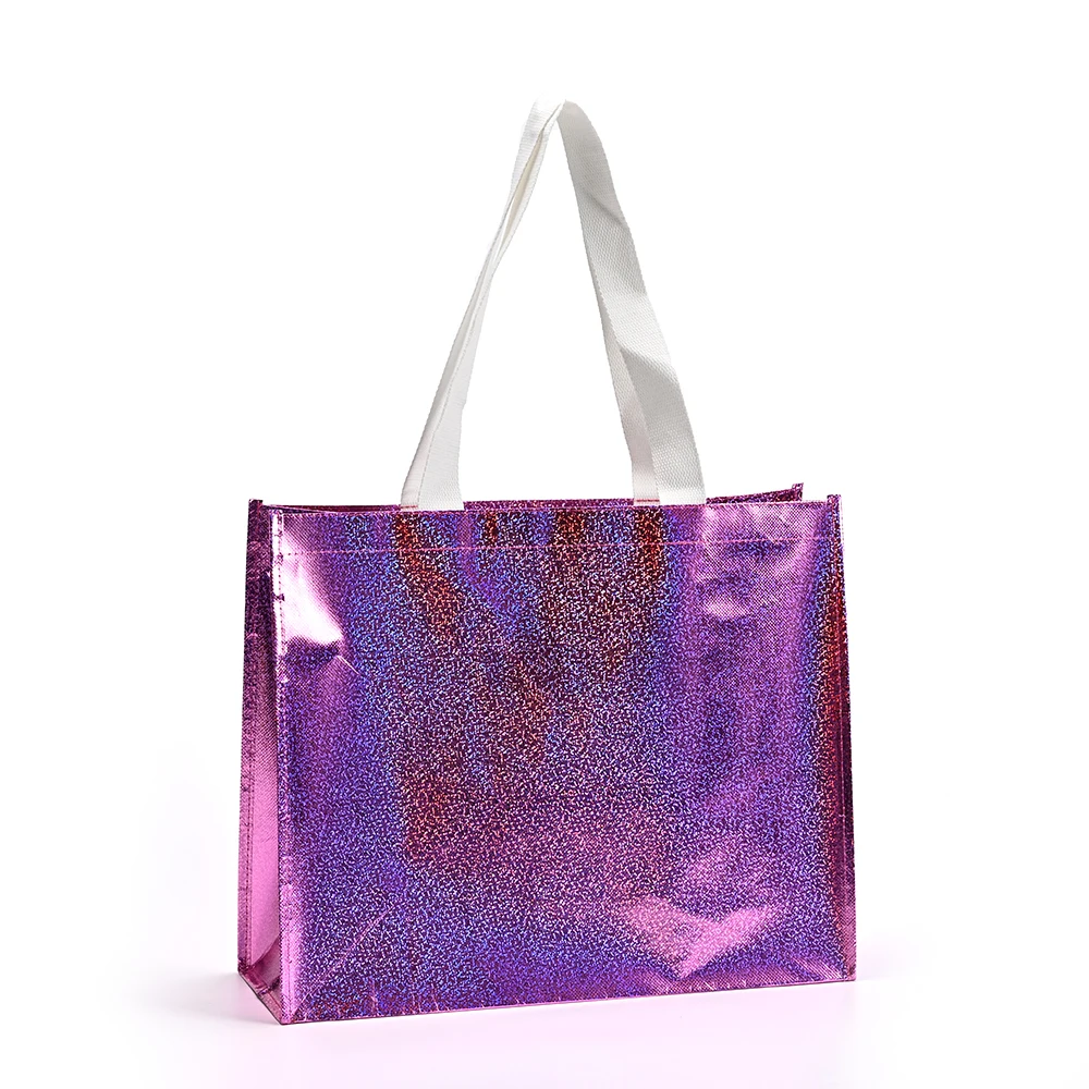 High Quality Customized Non-Woven Tote Bag for Clothing Socks for Shopping Grocery with Logo Printing details