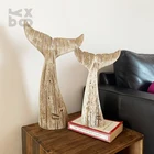 Decoration YBOX Old School Whale Tale Home Decor Wooden Handmade Decoration Special Gift
