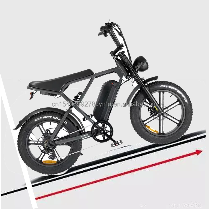 eu usa stock 20x4 500w 750w 1000w electric fat tire bike hydraulic/disc brake ebike cycle e fatbike electrische fat bike ouxi v8