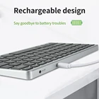High Quality Rechargeable Ultra Mini Slim Desktop Computer Wireless Keyboard For Pc Laptop